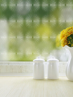 radiant-privacy-adhesive-window-film radiant geometric pattern for window film