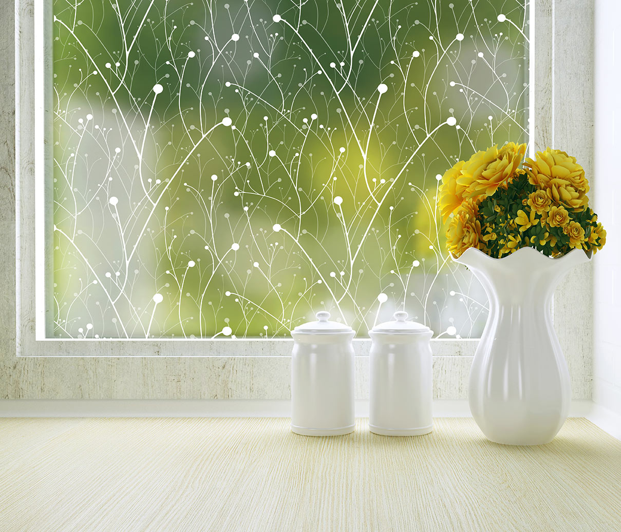Willow Modern Window Film Decorative Film For Residential